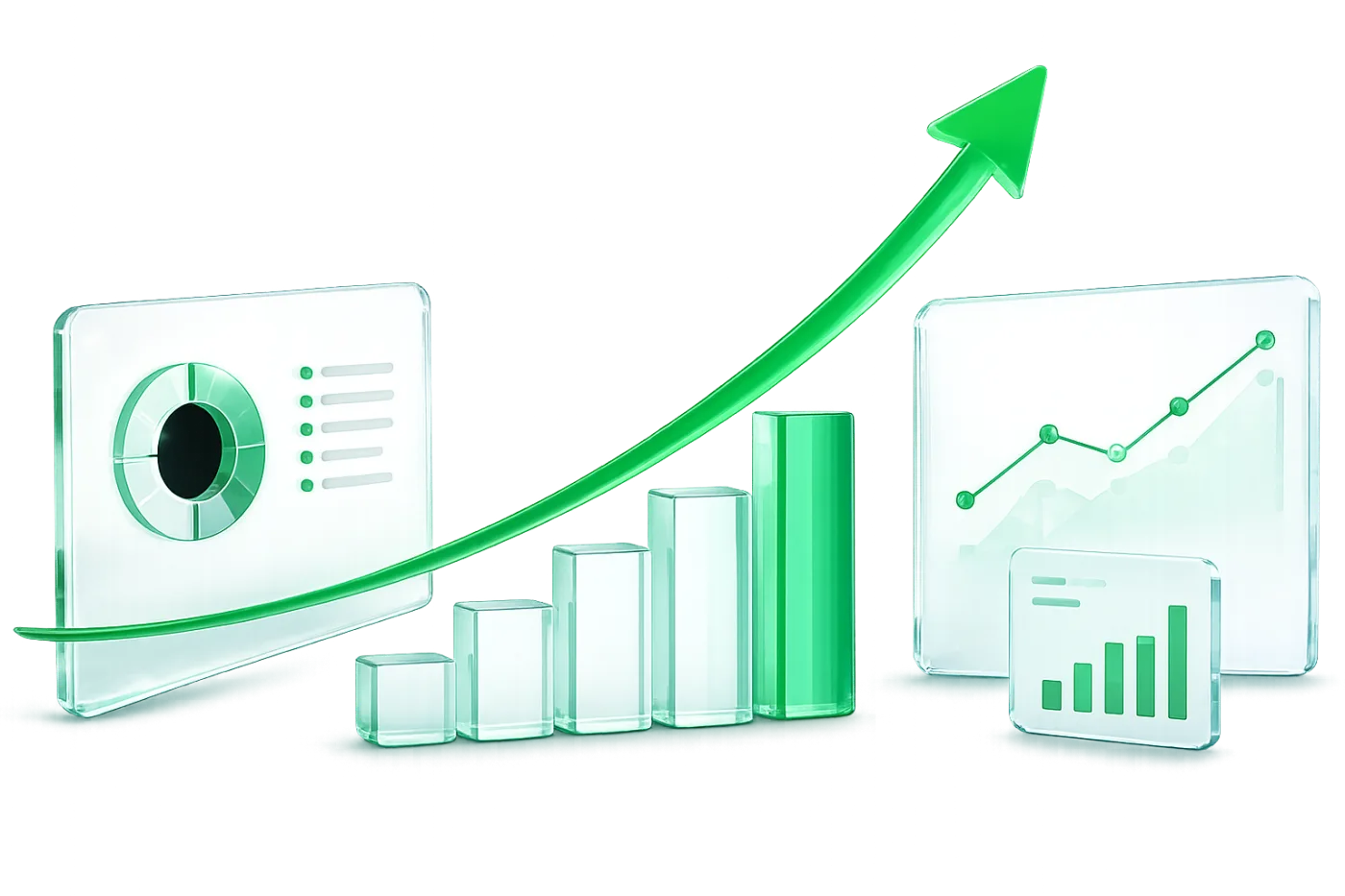 Gráfico de crecimiento de trading con IA de Añaños Capital